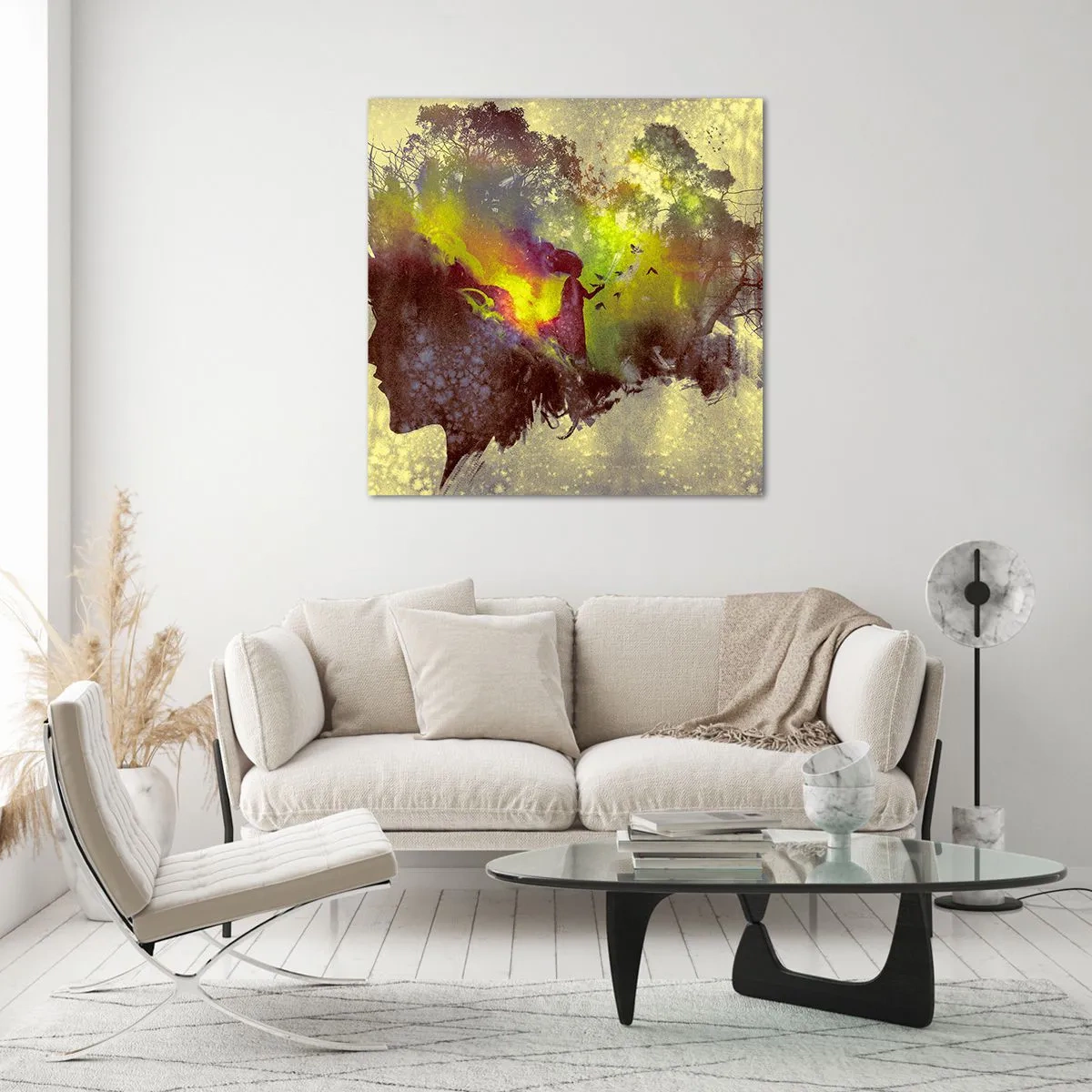 Billede på glas - Moder Natur - 30x30 cm