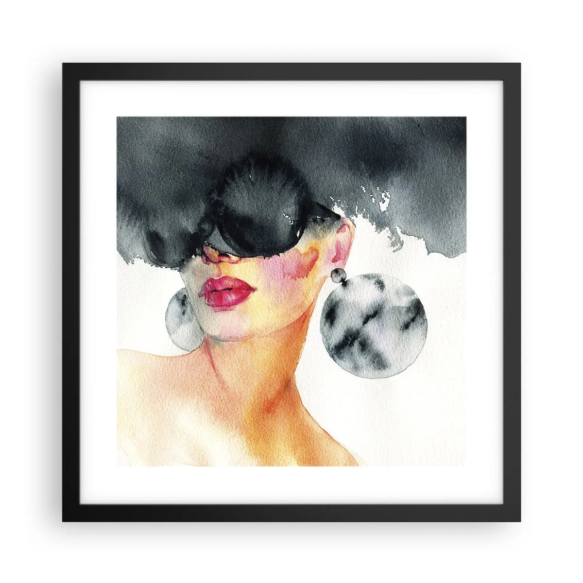 Plakat i sort ramme - Hemmeligheden bag elegance - 40x40 cm