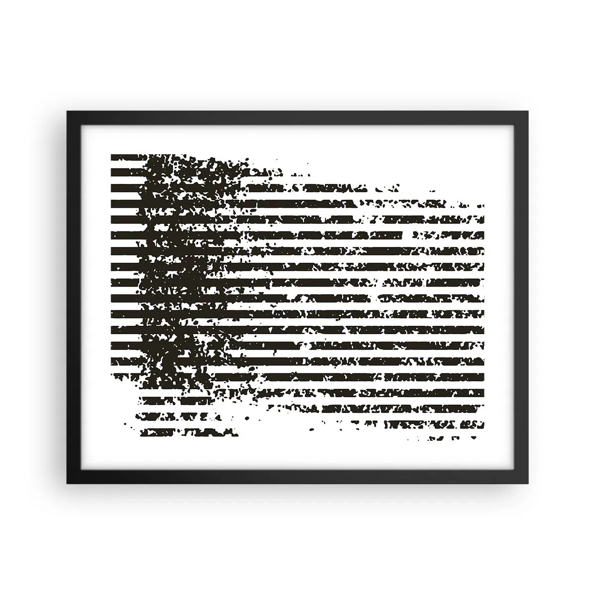 Plakat i sort ramme - Rytme og støj - 50x40 cm