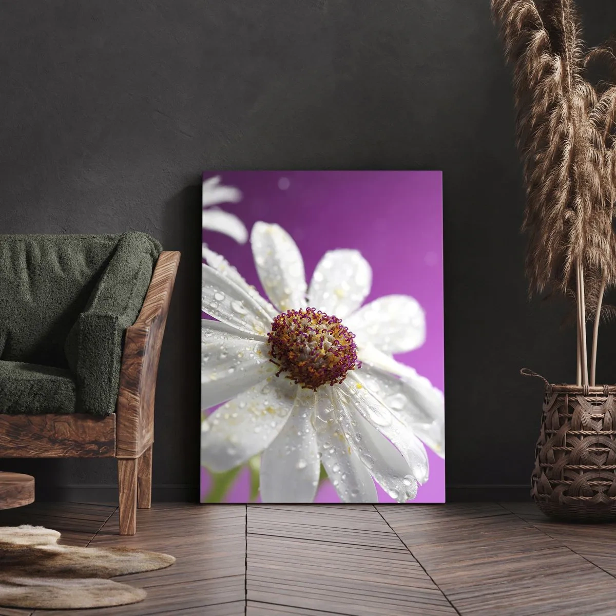 Lærredstryk - Billede på lærred - Beskedent i sin skønhed - 70x100 cm