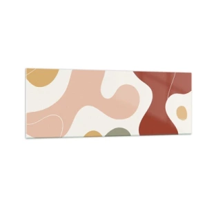 Billede på glas - Es eller flores? - 140x50 cm