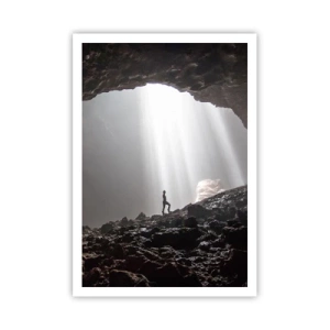 Plakat - Lysende grotte - 70x100 cm