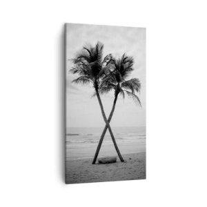 Lærredstryk - Billede på lærred - Ømt nærvær - 45x80 cm