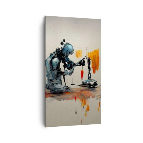 Lærredstryk - Billede på lærred - Kommer i morgen... - 45x80 cm