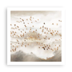 Plakat - Det er på tide... - 60x60 cm