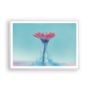 Plakat i hvid ramme - I en nærende omfavnelse - 100x70 cm