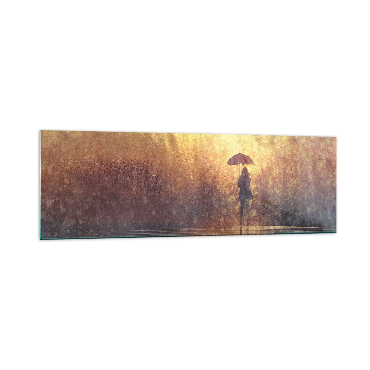 Billede på glas - Jeg føler, at der er nogen, der kigger på mig - 160x50 cm