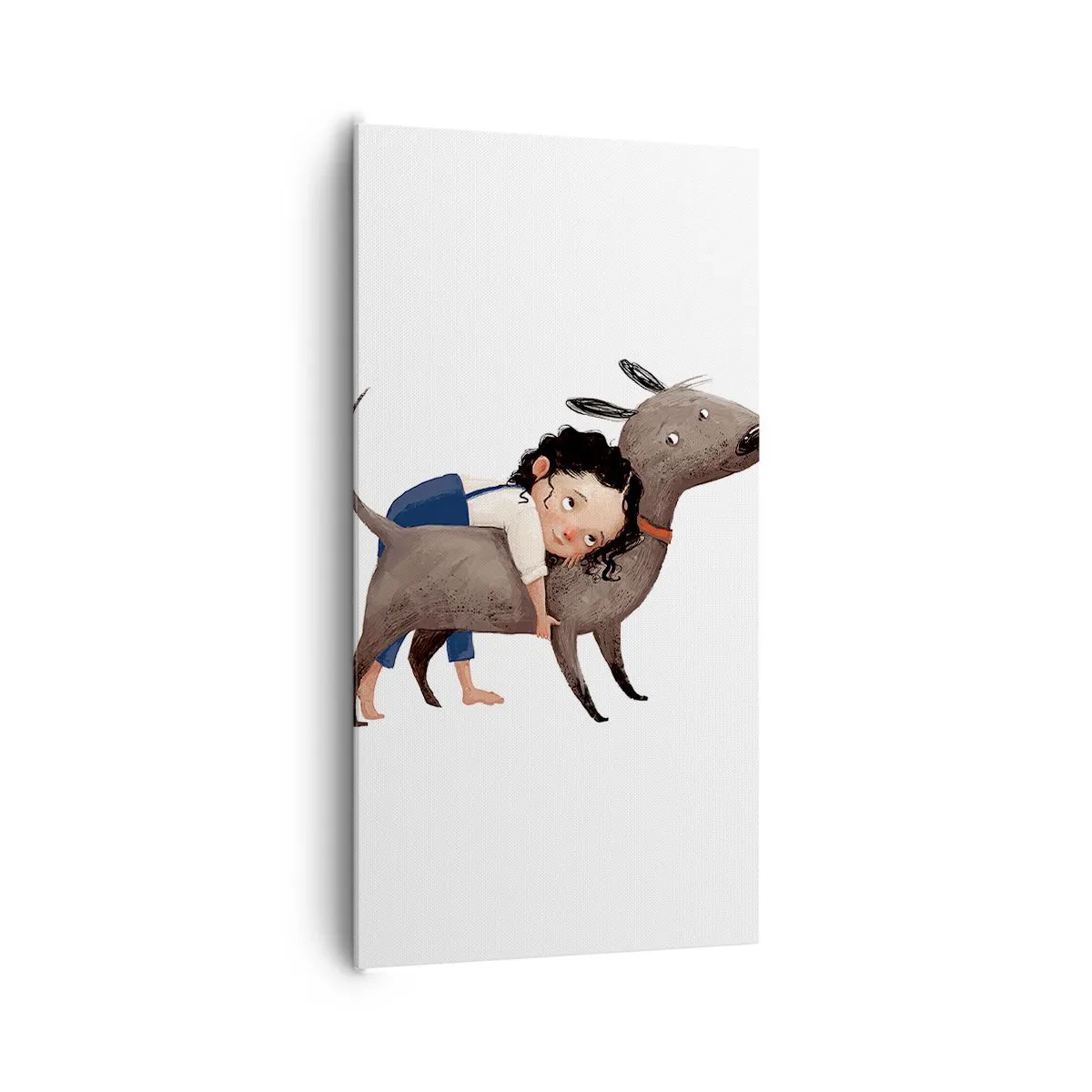 Lærredstryk - Billede på lærred - Bedste venner - 65x120 cm