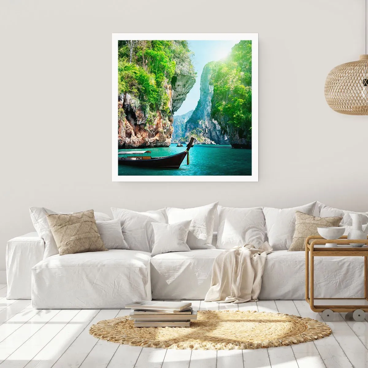 Plakat - En invitation til en eksotisk rejse - 60x60 cm