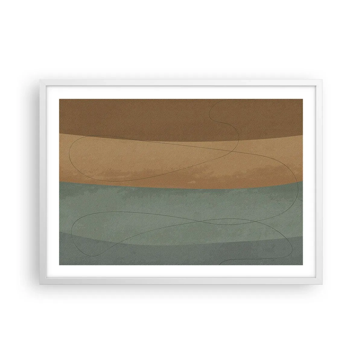 Plakat i hvid ramme - Vandret sammensætning - 70x50 cm