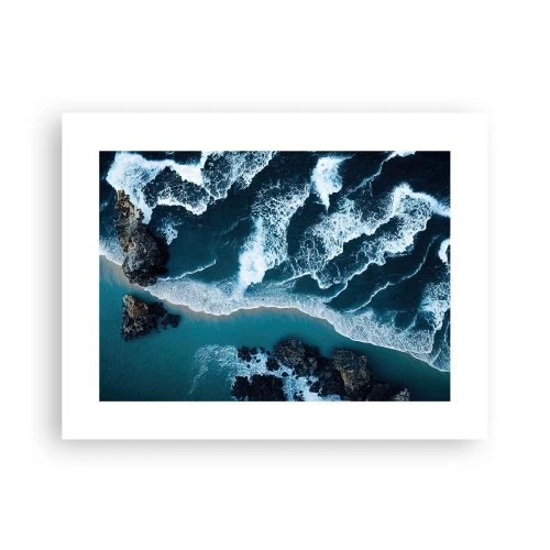 Plakat - Svøbt i bølger - 40x30 cm
