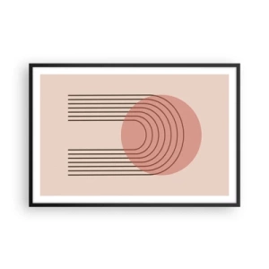 Plakat i sort ramme - Uimodståelig tiltrækningskraft - 91x61 cm