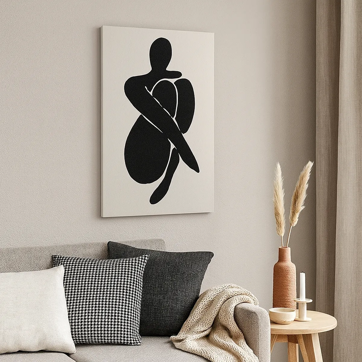 Lærredstryk - Billede på lærred - I din egen favn - 50x70 cm