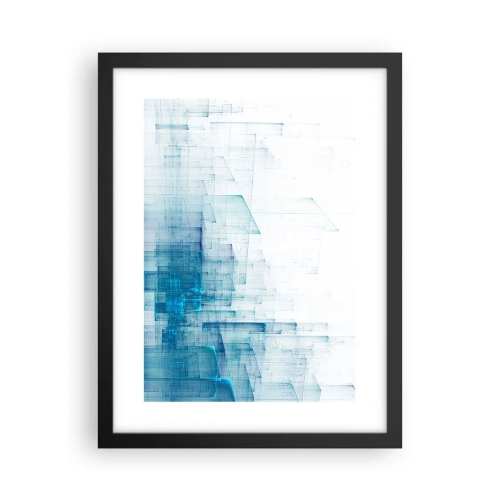 Plakat i sort ramme - Hvordan rummet blev til - 30x40 cm