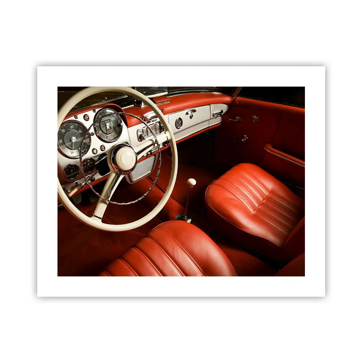 Plakat - Luksus i vintage stil - 50x40 cm