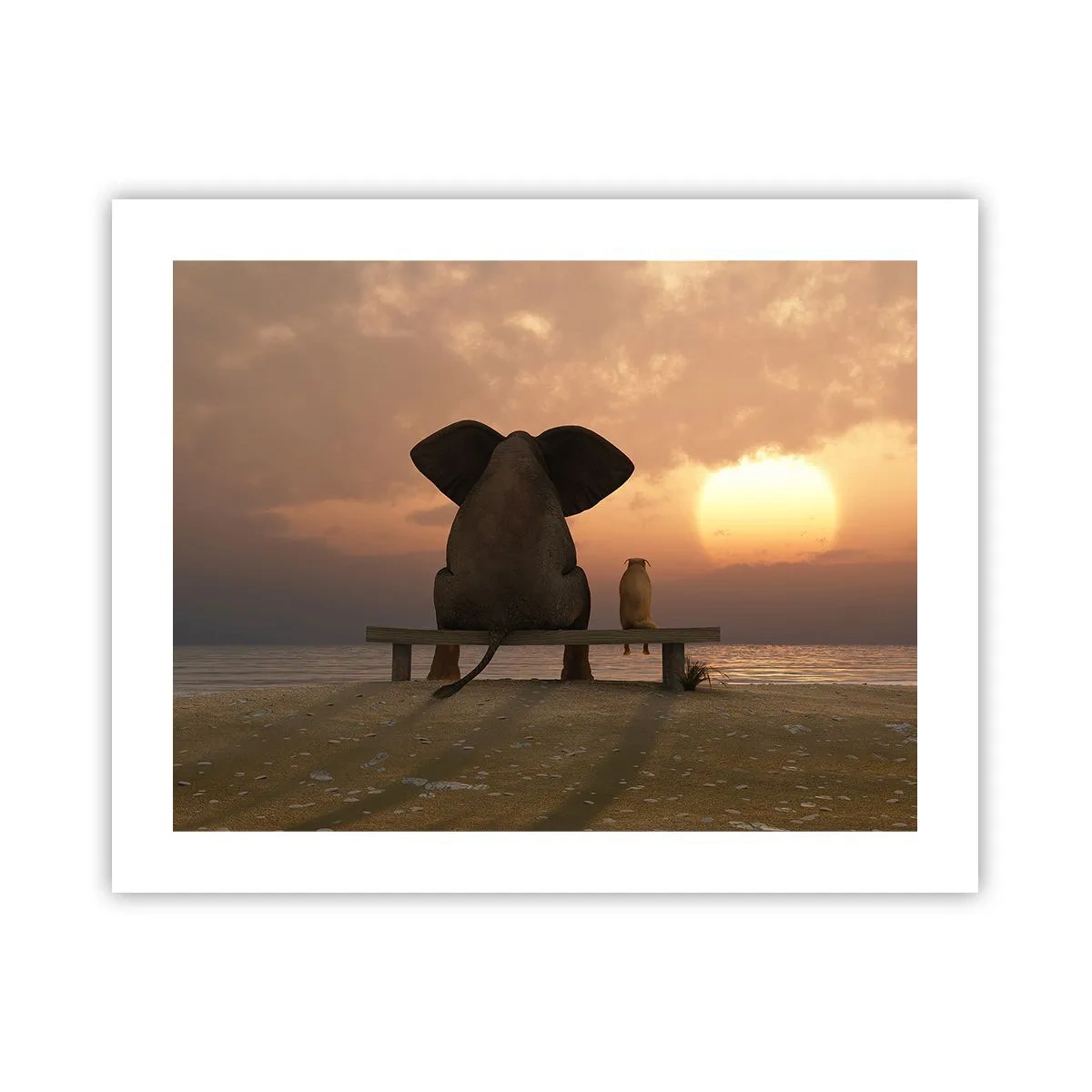 Plakat - Det er godt at være stille sammen - 50x40 cm