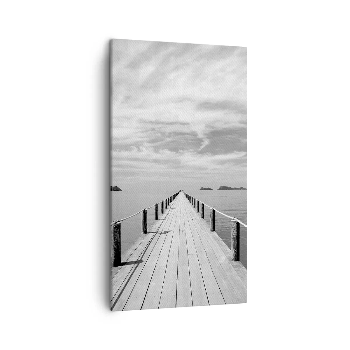 Lærredstryk - Billede på lærred - Eller måske en rejse... - 45x80 cm