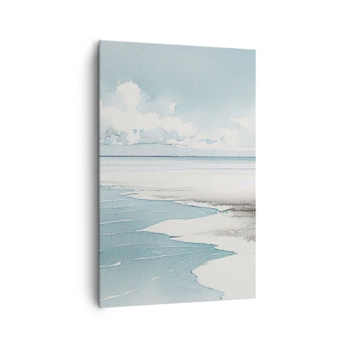 Lærredstryk - Billede på lærred - Blidt tidevand - 80x120 cm