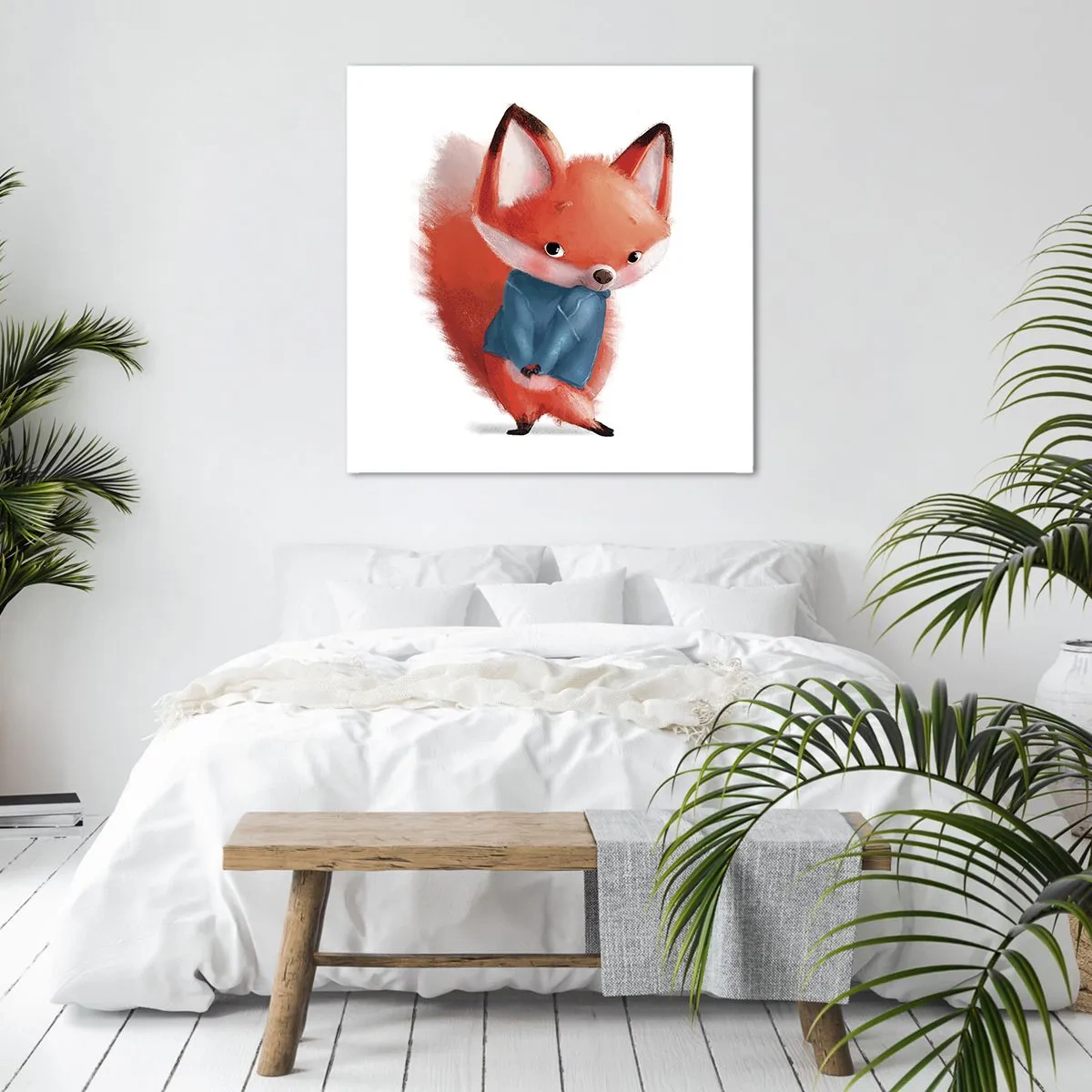 Lærredstryk - Billede på lærred - Ser jeg smuk ud i den her? - 70x70 cm