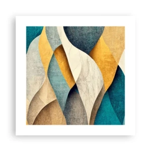 Plakat - Rytme og bølger - 40x40 cm