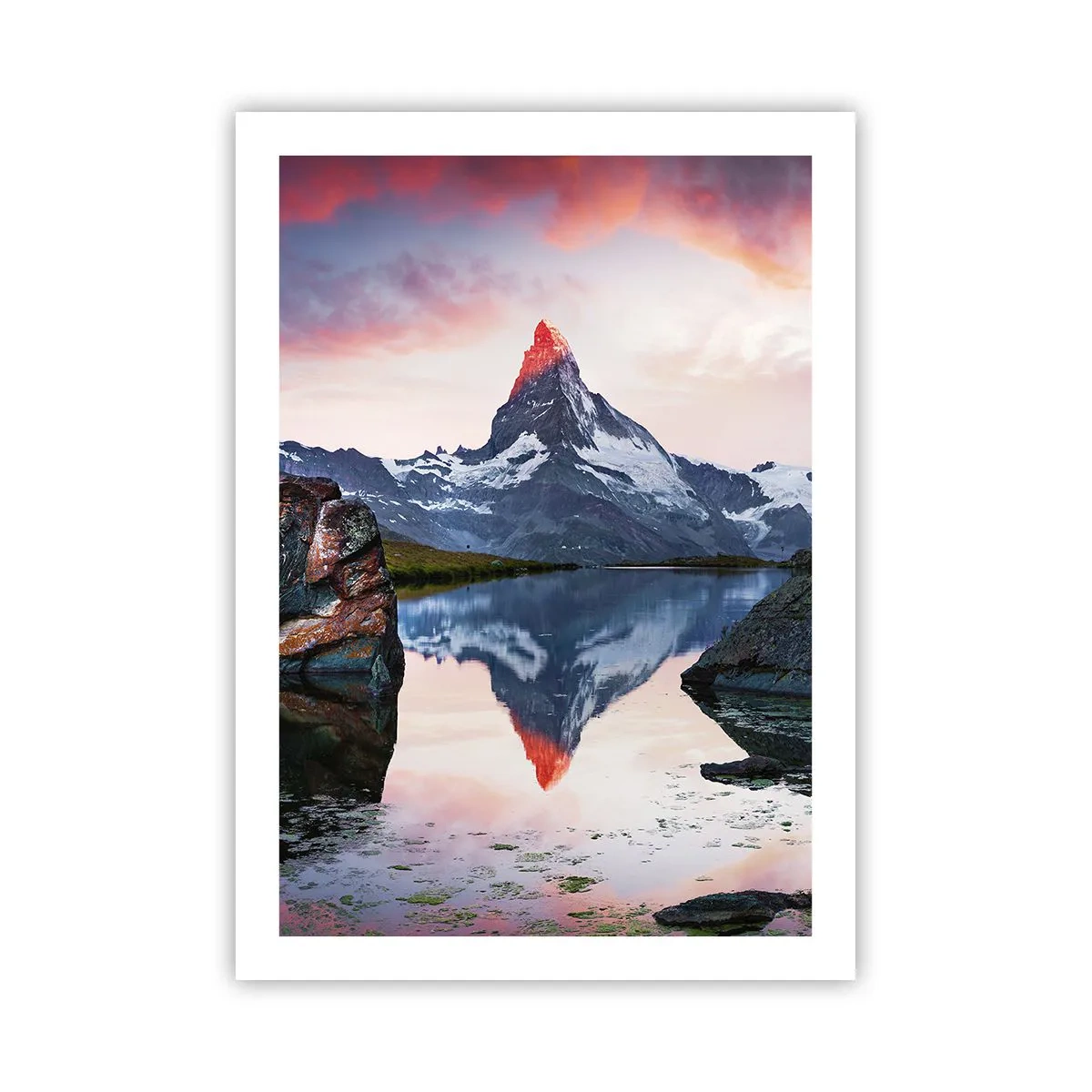 Plakat - Bjergenes hjerte er varmt - 50x70 cm