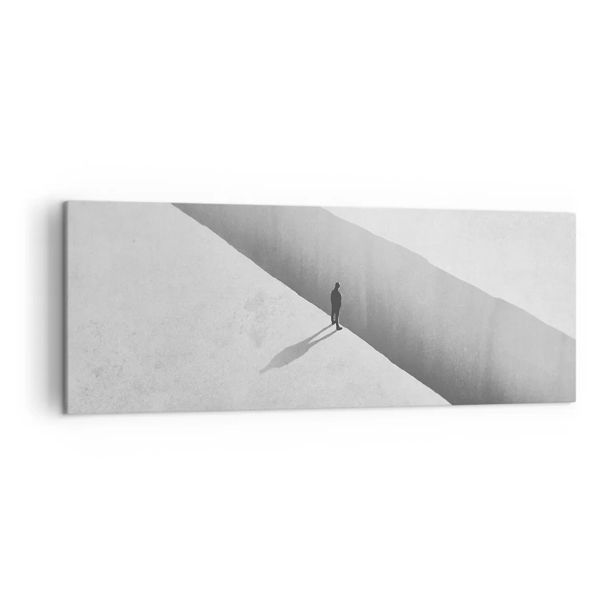 Lærredstryk - Billede på lærred - Lys destination - 140x50 cm