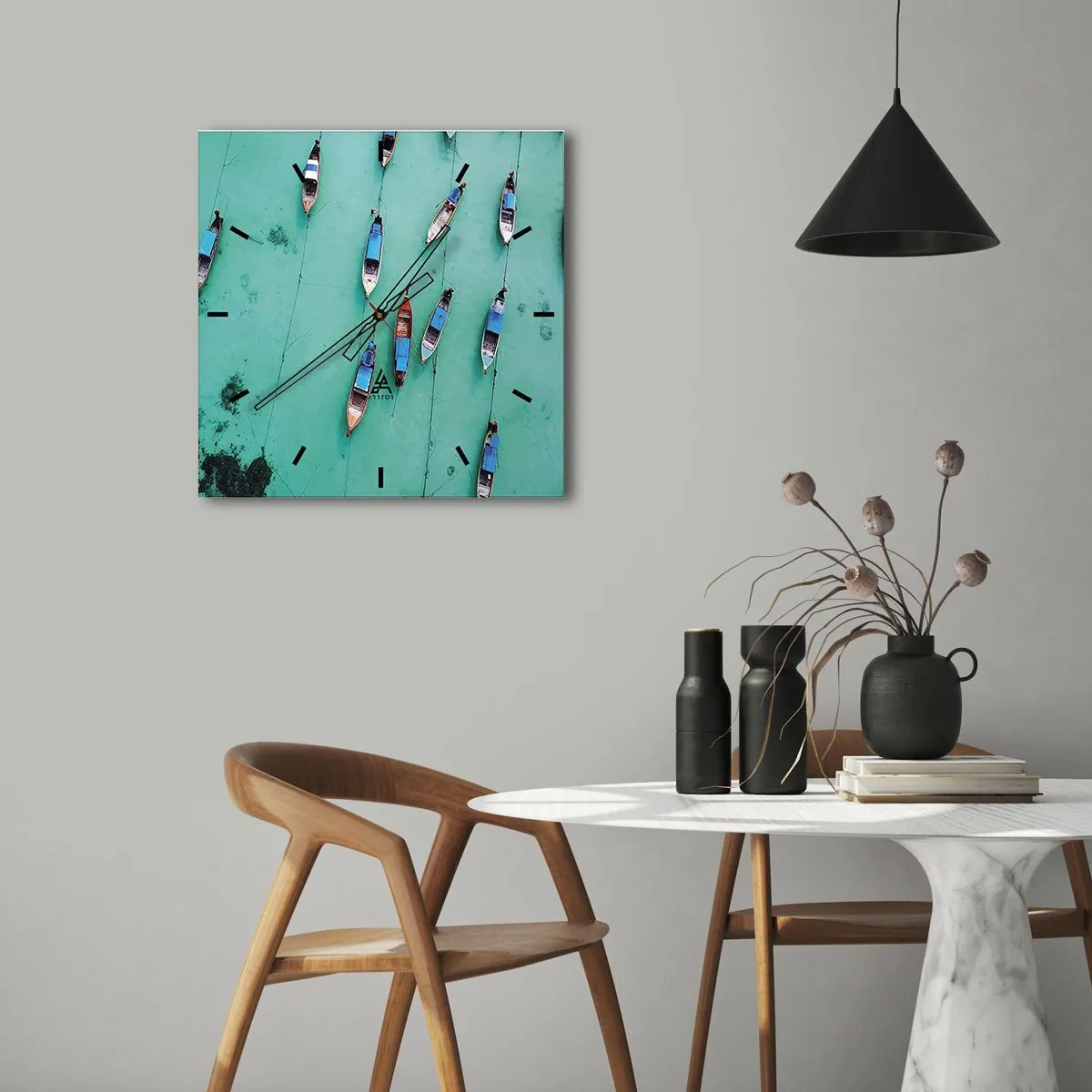 Vægur, Uret - I glædelig forventning - 40x40 cm