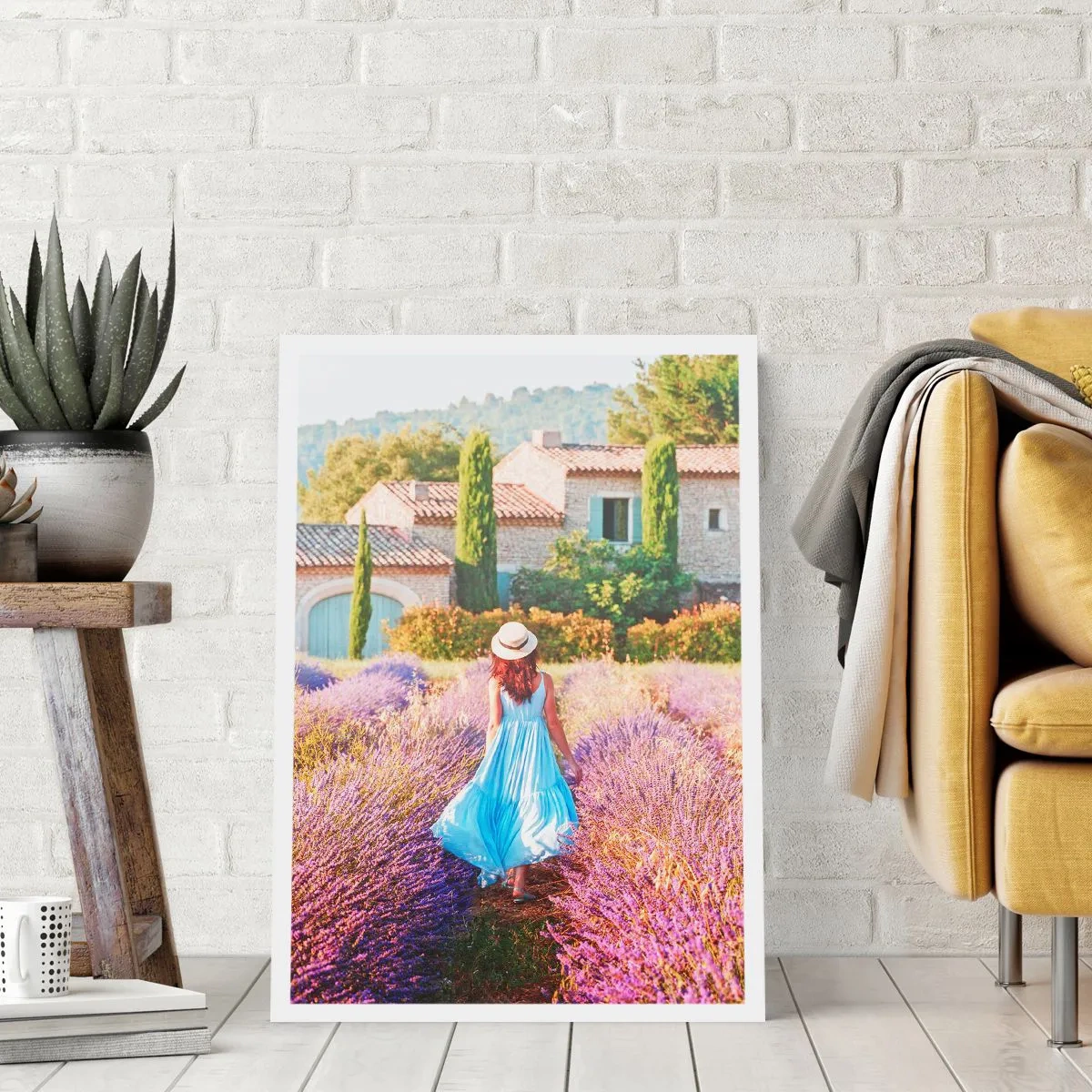 Plakat - Lavendel pige - 40x50 cm