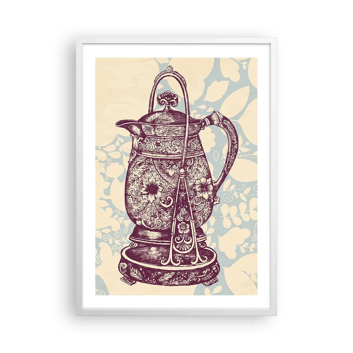 Plakat i hvid ramme - Skønheden i hverdagslivet - 50x70 cm