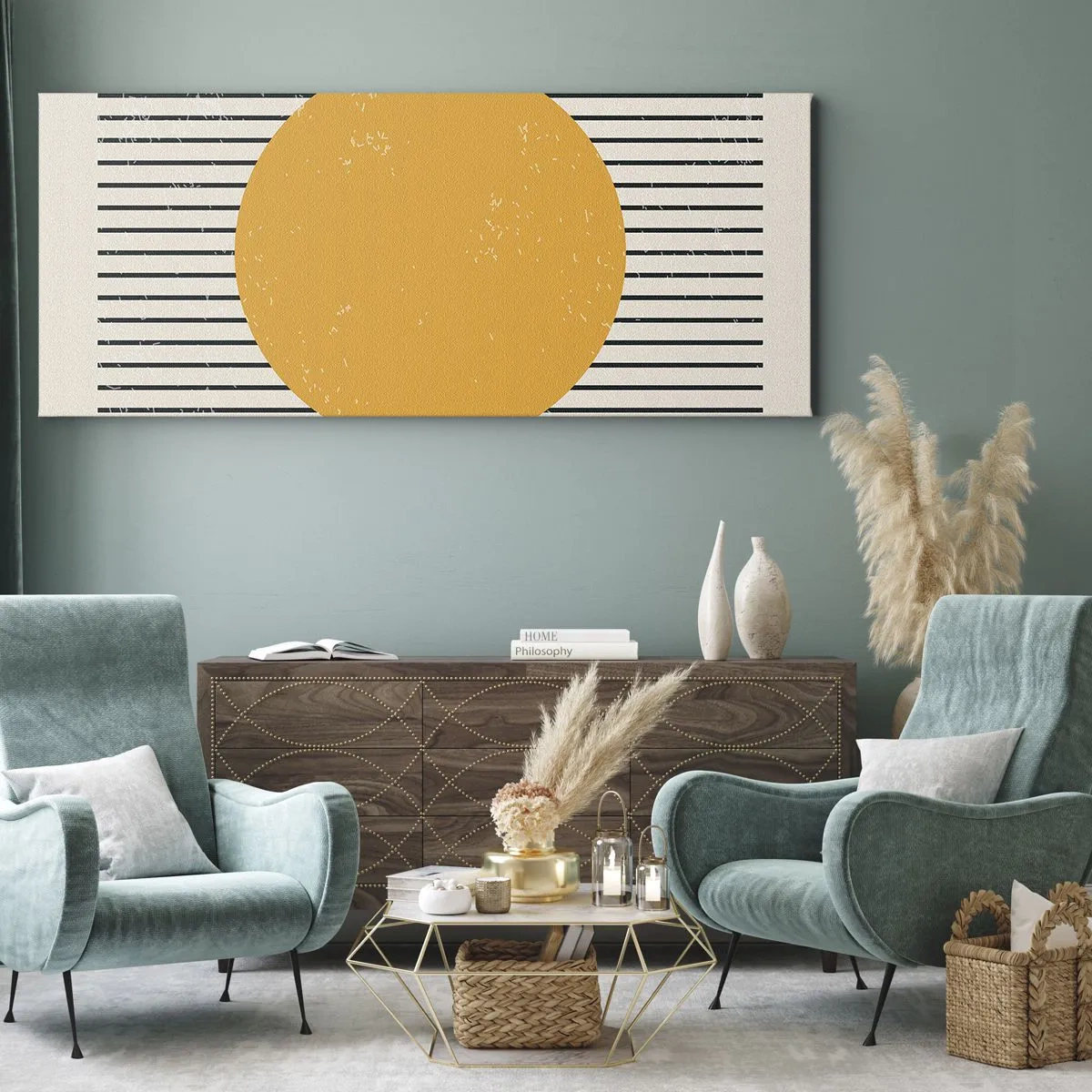 Lærredstryk - Billede på lærred - Enkelthedens kraft - 100x40 cm