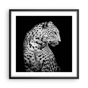 Plakat i sort ramme - Den rigtige profil er perfekt! - 50x50 cm