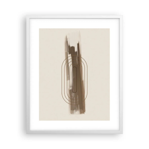 Plakat i hvid ramme - Et pust af gråvejr - 40x50 cm