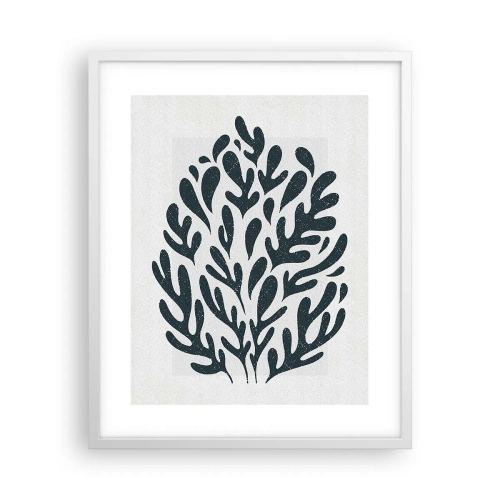 Plakat i hvid ramme - Naturens former - 40x50 cm