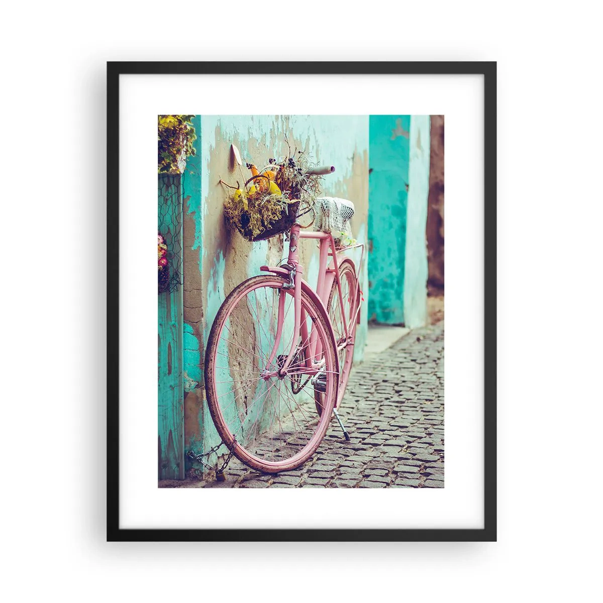 Plakat i sort ramme - Jeg vender tilbage om lidt - 40x50 cm