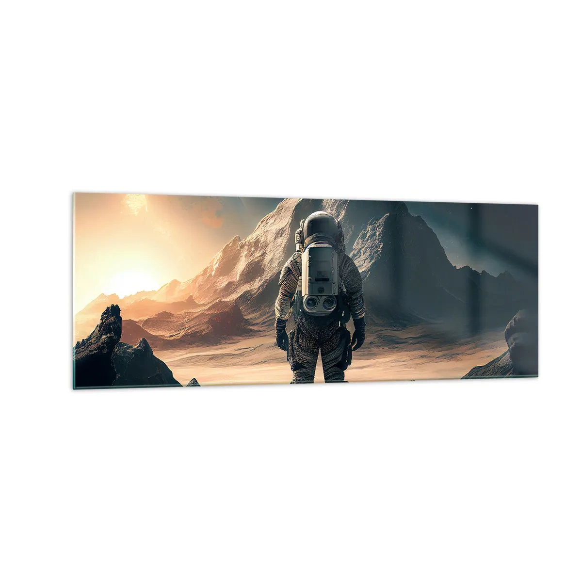 Billede på glas - En ny udfordring - 140x50 cm