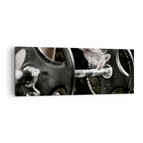 Lærredstryk - Billede på lærred - Udfordringen er taget imod! - 140x50 cm