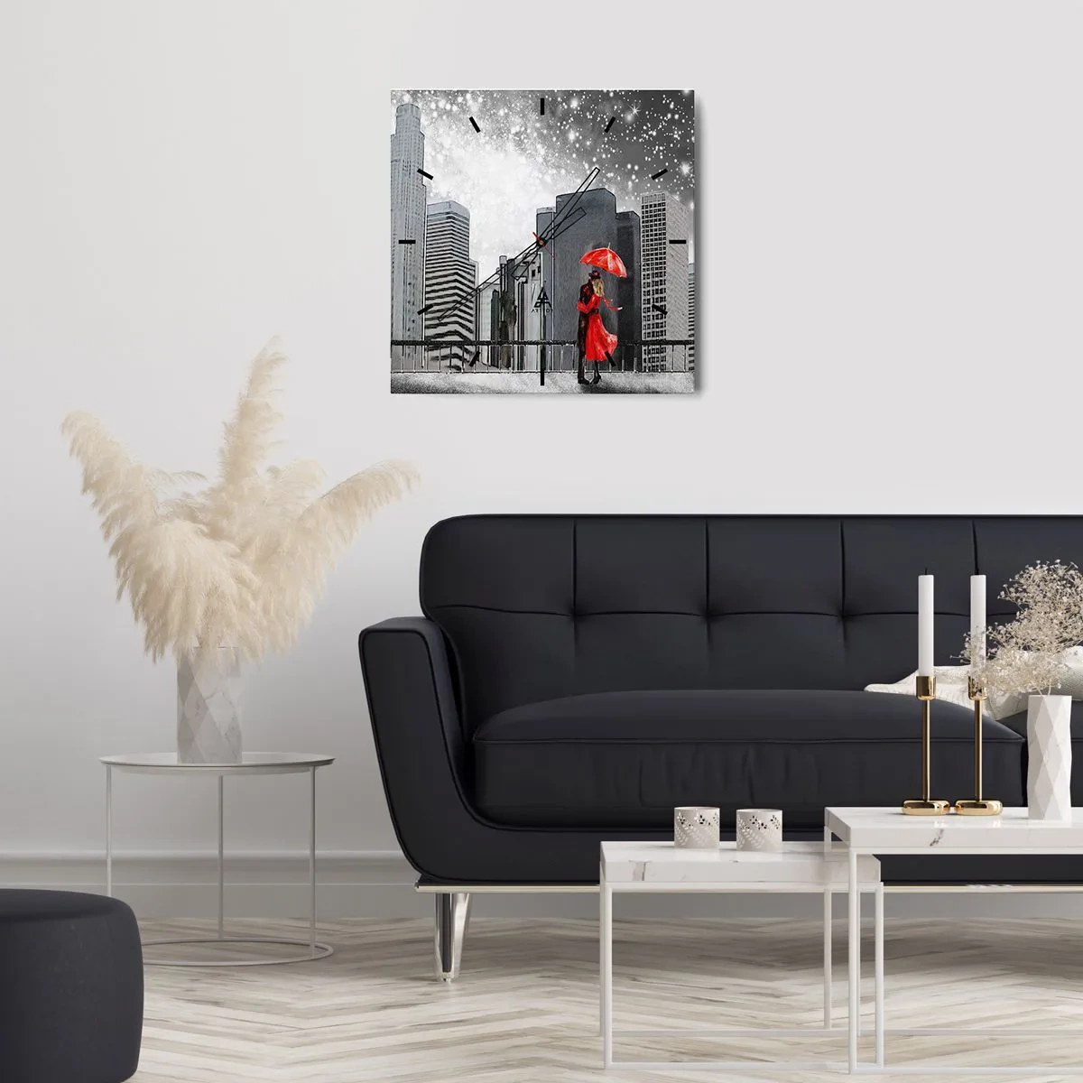 Vægur, Uret - Et menneske, ikke en sten - 30x30 cm