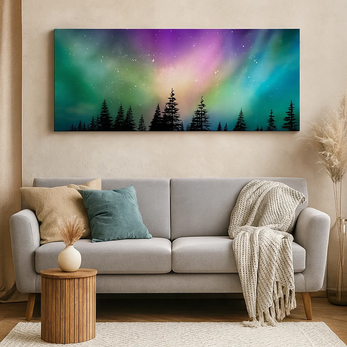 Lærredstryk - Billede på lærred - Hvid magi - 30x30 cm