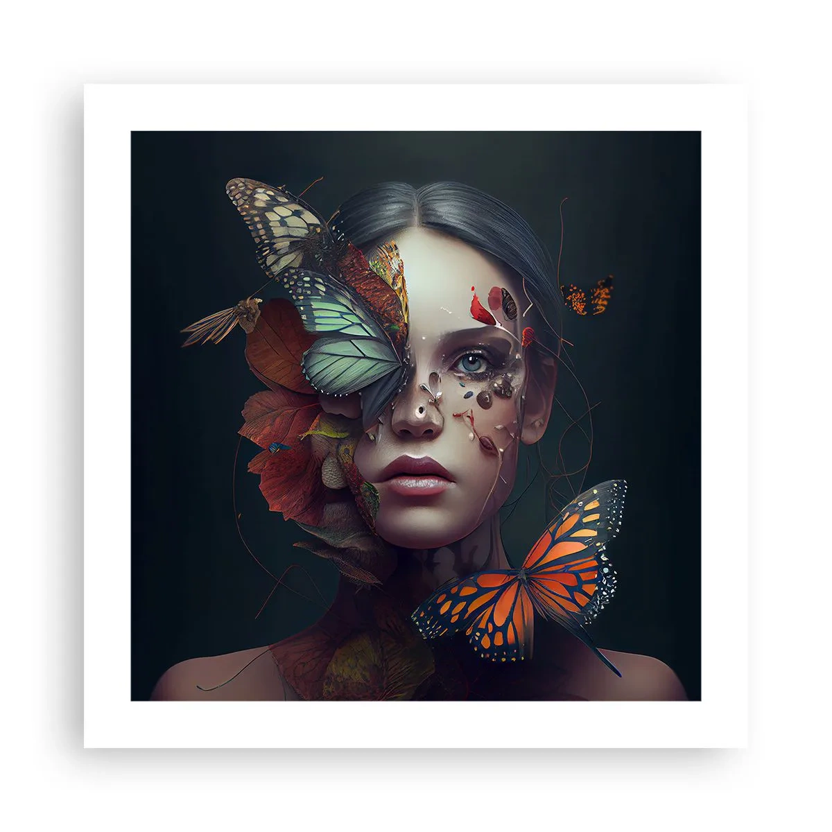 Plakat - En vidunderlig metamorfose - 50x50 cm