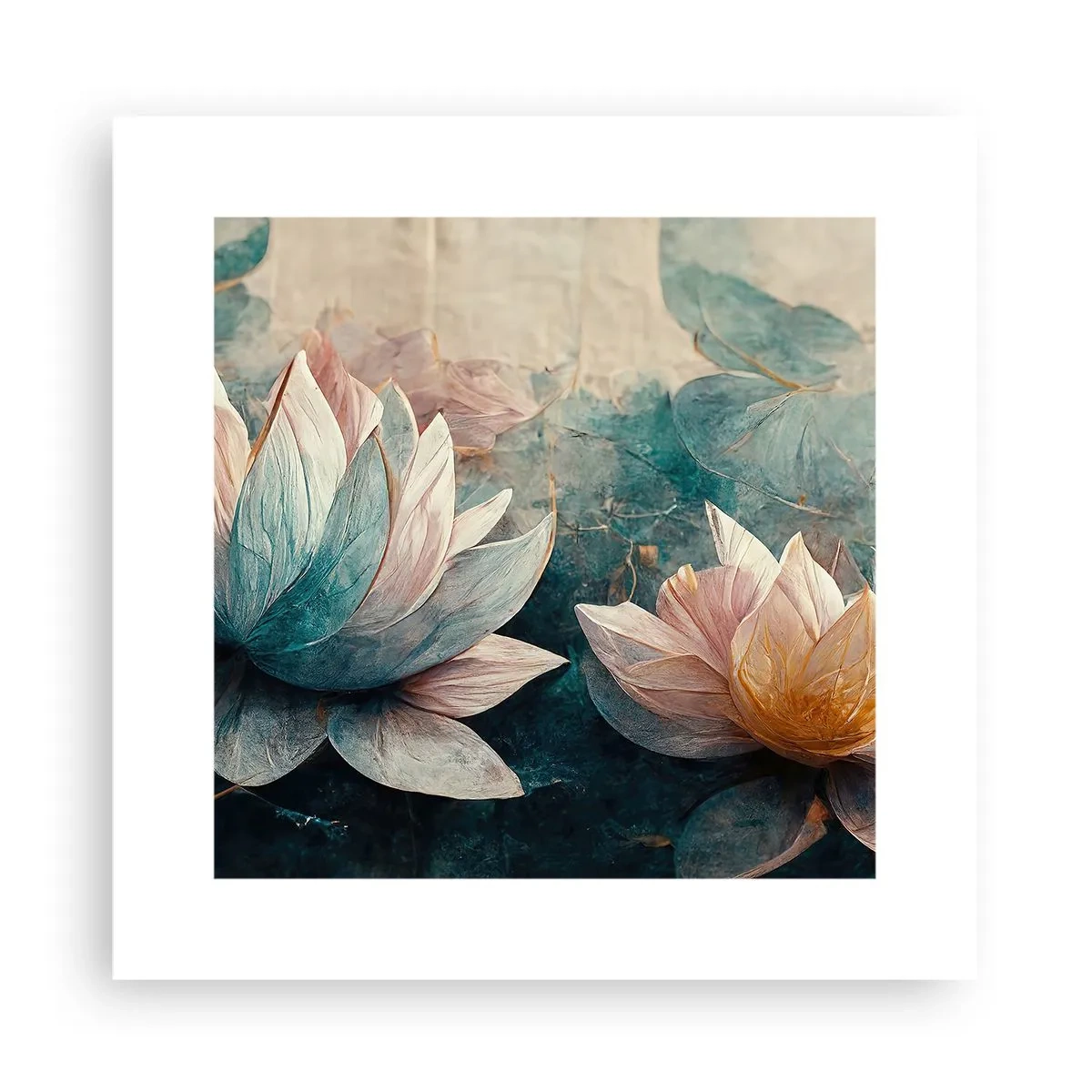 Plakat - Søens stjerner - 30x30 cm