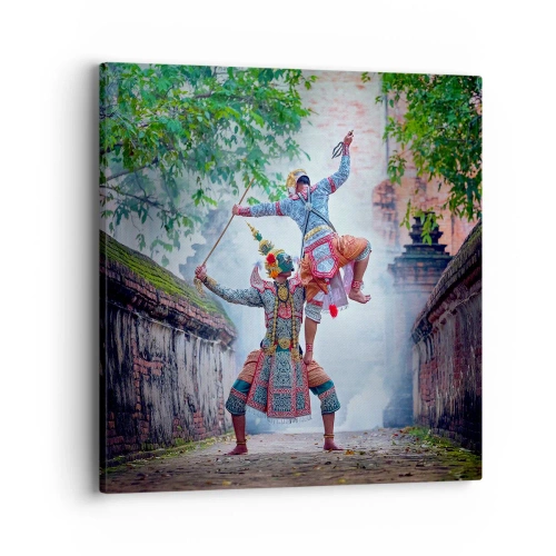 Lærredstryk - Billede på lærred - En dans af dødbringende skønhed - 40x40 cm