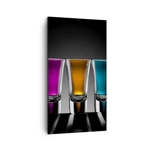 Lærredstryk - Billede på lærred - Glædens farver - 45x80 cm