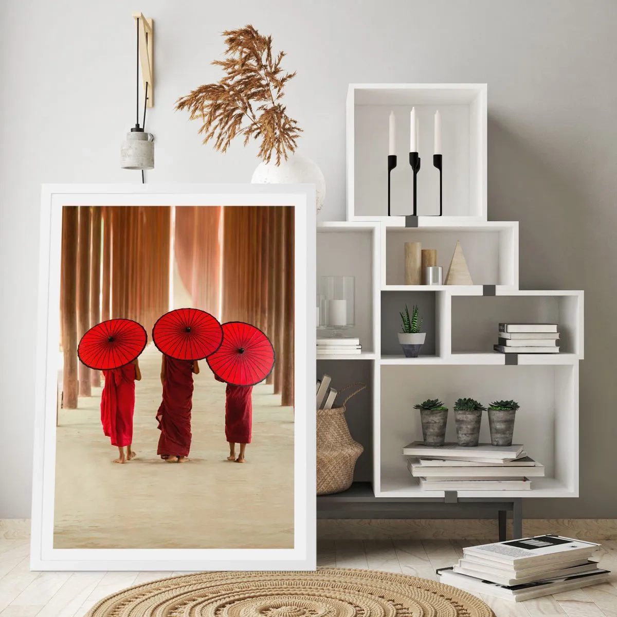 Plakat i hvid ramme - På vej til det rene land - 30x40 cm