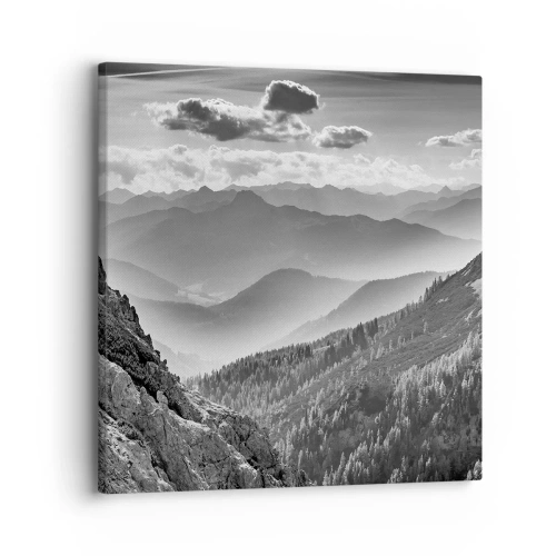 Lærredstryk - Billede på lærred - Hele vejen til horisonten - 30x30 cm