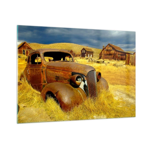 Billede på glas - Et velfortjent hvil - 100x70 cm