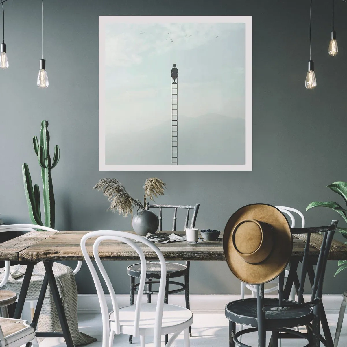 Plakat - Stig yderligere - 60x60 cm