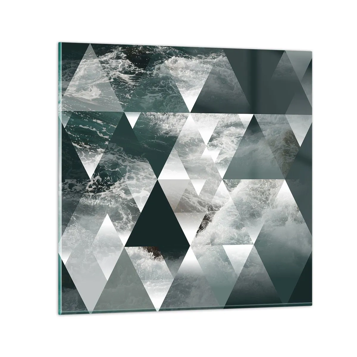 Billede på glas - Et krystalperspektiv - 60x60 cm