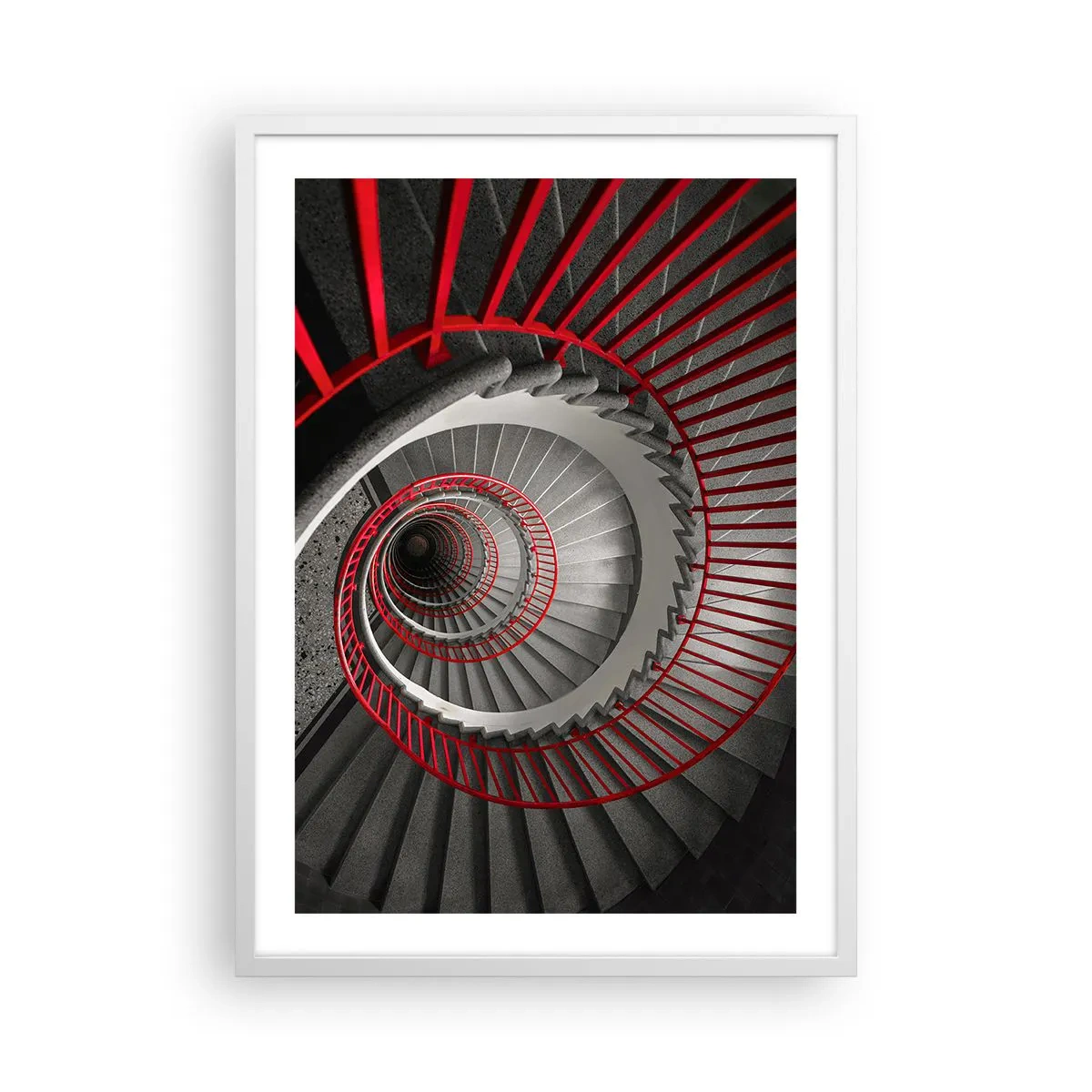 Plakat i hvid ramme - Arkitektoniske lege - 50x70 cm