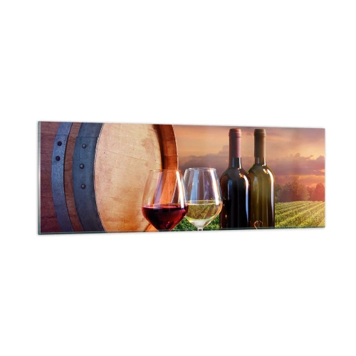 Billede på glas - Livet har smag her - 90x30 cm