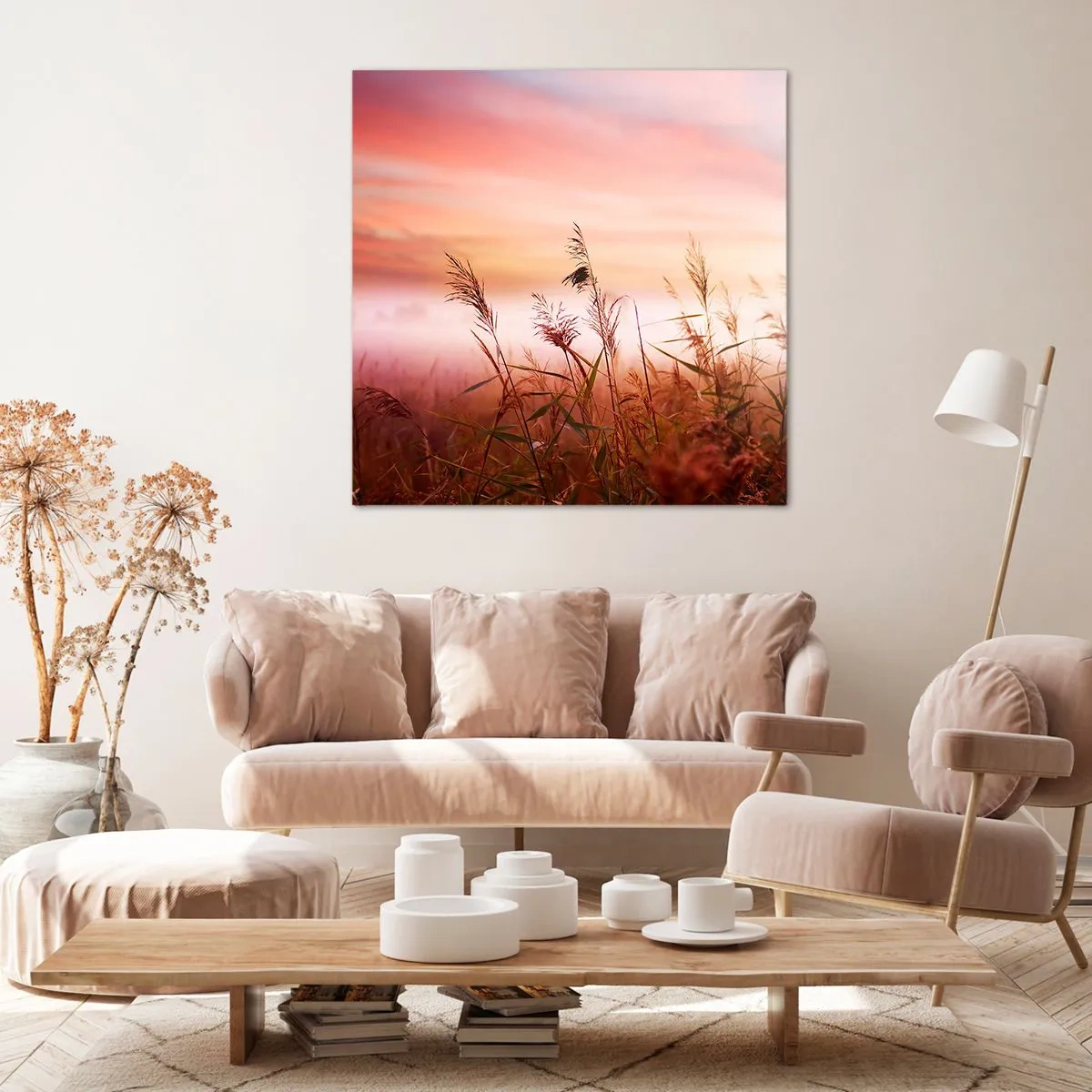 Lærredstryk - Billede på lærred - Drager, blæsere, vind - 60x60 cm